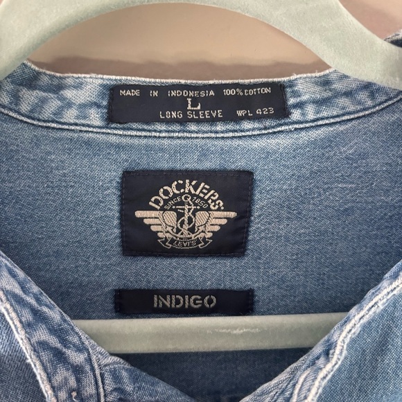 Vintage Dockers denim button down - Picture 2 of 5